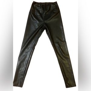 MOVING SALE - FAUX LEATHER LEGGINGS- M